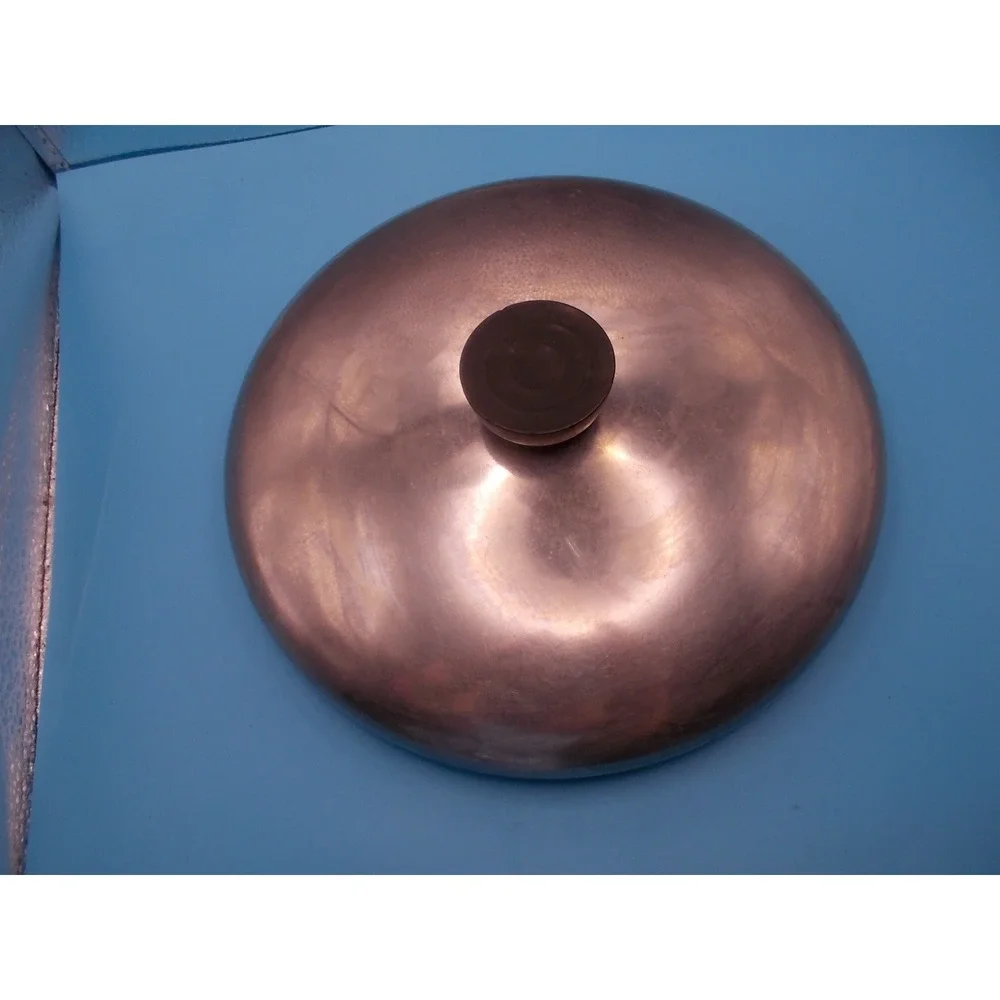 Reveware Replacement Stainless Steel Pot Lid with Black Knob 8 Inch Diameter